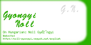 gyongyi noll business card